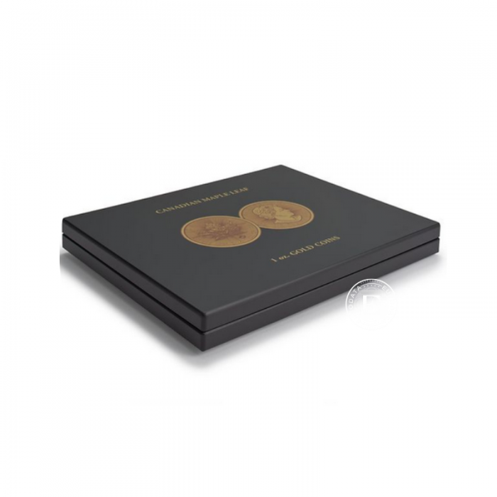 Coffret de présentation pour pièces d'investissement or VOLTERRA Maple Leaf, Leuchtturm