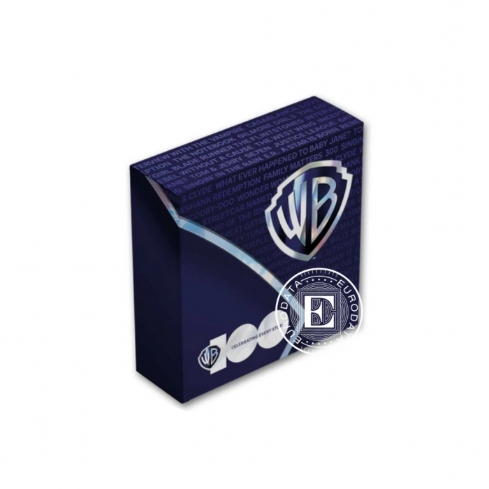 1 oz  (31.10 g) pièce PROOF  en argent de 100 ans Worner Bros, Malte 2023