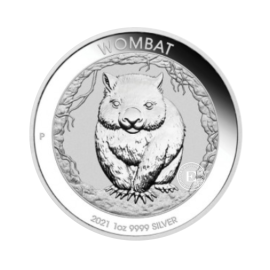 1 oz (31.10 g) silbermünze Wombat, Australia 2021