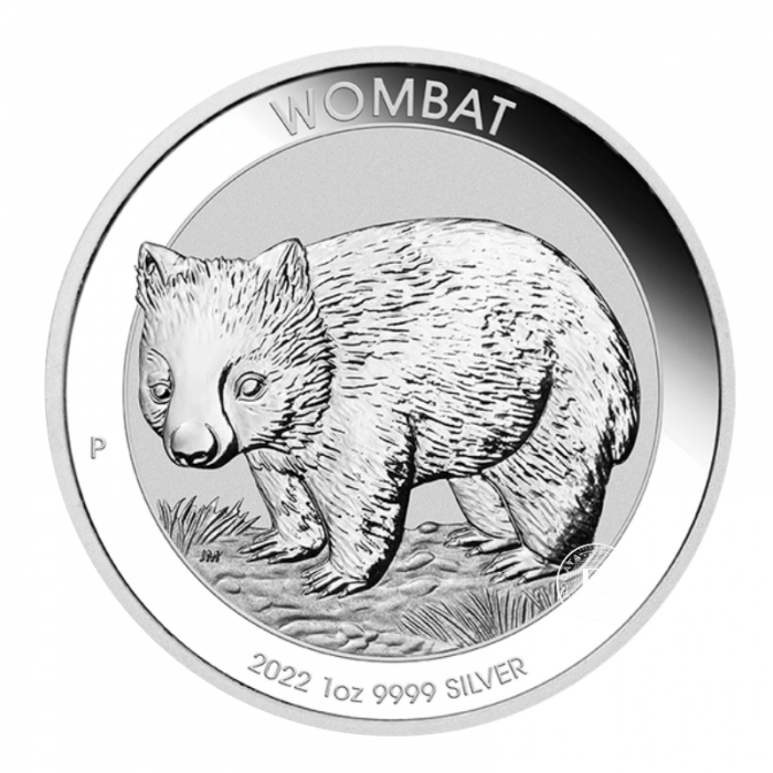 1 oz (31.10 g) pièce d'argent Wombat, Australia 2022