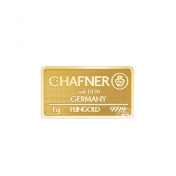 1 g lingot d'or For you, C.Hafner 999.9