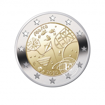 2 Eur moneta Žaidimai, Malta 2020