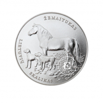 1,5 Eur moneta Skalikas ir Žemaitukas, Lietuva 2017