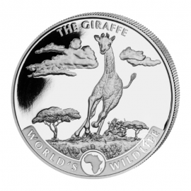 1 oz (31.10 g) pièce Giraffe, Congo 2019