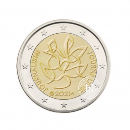 2 Euro moneta Žurnalistika ir laisva spauda, Suomija 2021