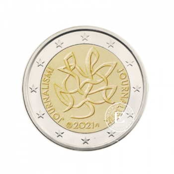 2 Euro moneta Žurnalistika ir laisva spauda, Suomija 2021