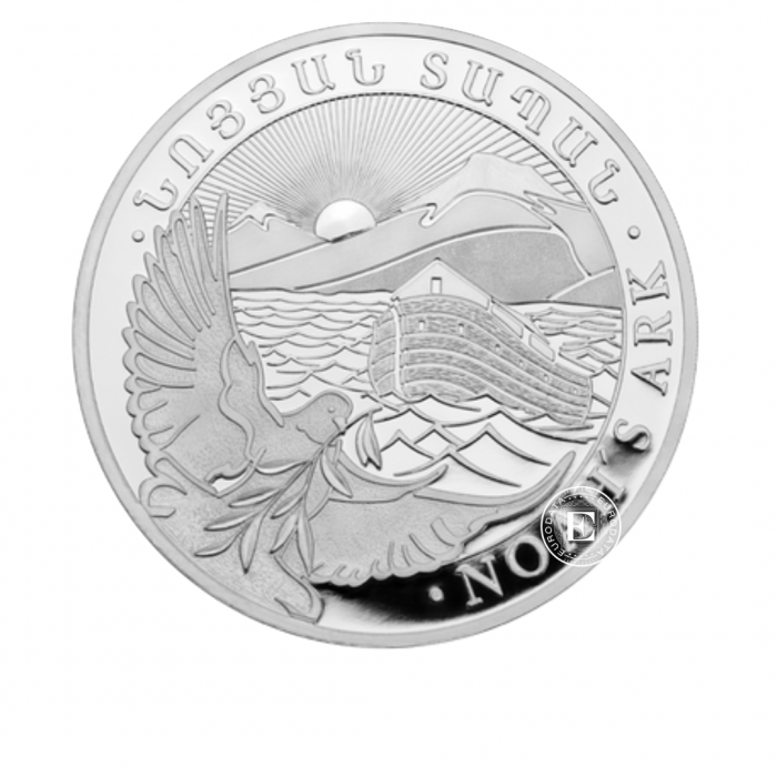10 oz (311 g) srebrna moneta Noah's Ark, Armenia 2025